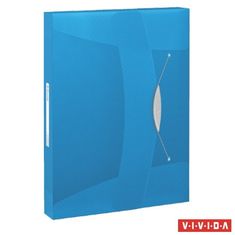 Esselte Box na spisy s gumičkou "Jumbo Vivida", Vivida modrá, 40 mm, A4, PP 624047