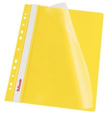 Esselte Desky s rychlovazačem a multiperforací, do pořadače, žlutá, A4, PP 13584