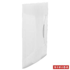 Esselte Desky na spisy "Vivida", s gumičkou, bílá, 15 mm, A4, PP 624044