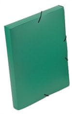 VIQUEL Desky s gumičkou "Coolbox", zelené, PP, 30 mm, A4, VIQUEL