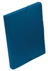 VIQUEL Desky s gumičkou "Coolbox", modré, PP, 30 mm, A4