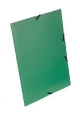VIQUEL Desky s gumičkou "Standard", zelená, PP, 15 mm, A4