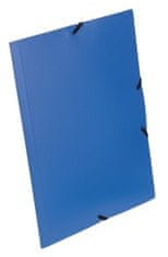 VIQUEL Desky s gumičkou "Standard", modrá, PP, 15 mm, A4