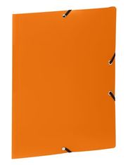 VIQUEL Desky s gumičkou "Standard", oranžová, PP, 15 mm, A4