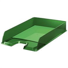 Esselte Odkladač "Europost", transparentní, zelená, plast 623597