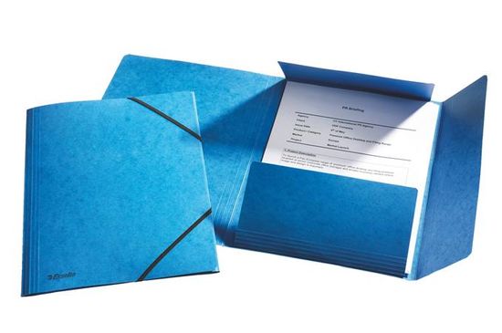 Esselte Prešpánové desky na spisy, "Rainbow", modrá, A4, 15 mm, prešpánový karton 26595
