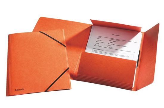 Esselte Prešpánové desky na spisy, "Rainbow", oranžová, A4, 15 mm, prešpánový karton 26594