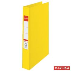 Esselte Kroužkový pořadač "Standard", Vivida žlutá, 4 kroužky, 42 mm, A4, PP 14458