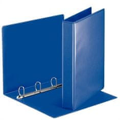 Esselte Kroužkový pořadač, s průhlednými kapsami, modrá, 4 D kroužky, 50 mm, A4, PP 49715