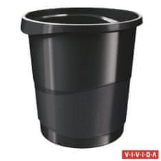 Esselte Odpadkový koš "Europost", Vivida černá, 14 l 623952