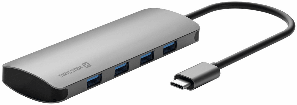 SWISSTEN USB-C HUB 4-IN-1 ALUMINIUM 44040101