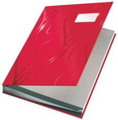 Leitz Designová podpisová kniha, červená, A4, 18 částí 57450025