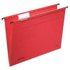 Leitz Závěsné desky "ALPHA " typu V, červená, A4, karton 19850125