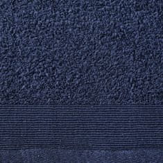 Greatstore Sada koupelových osušek 2 ks bavlna 450 g/m2 100 x 150 cm modrá