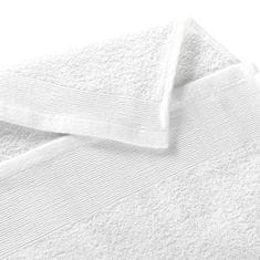 Greatstore Sada koupelových osušek 2 ks bavlna 450 g/m2 100 x 150 cm bílá