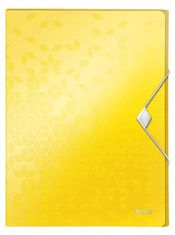 Leitz Desky s gumičkou "Wow Jumbo", žlutá, 30 mm, PP, A4 46290016