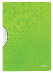Leitz Desky s rychlovazačem "Wow ColorClip", zelená, A4, s klipem, PP 41850054