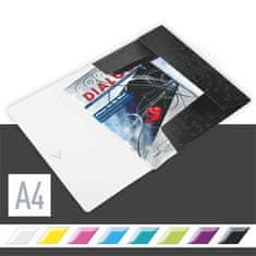 Leitz Desky s gumičkou "Wow", černá, A4, PP 45990095