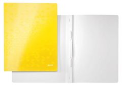 Leitz Desky s rychlovazačem "Wow", žlutá, A4, laminovaný karton 30010016