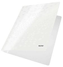 Leitz Desky s rychlovazačem "WOW", bílá, lesklé, polaminovaný karton, A4 30010001
