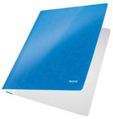 Leitz Desky s rychlovazačem "WOW", modrá, lesklé, polaminovaný karton, A4 30010036