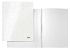 Leitz Desky s rychlovazačem "WOW", bílá, lesklé, polaminovaný karton, A4 30010001