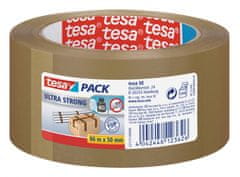 Tesa Balicí páska ULTRA STRONG, PVC, přír.kaučuk, nehlučná, hnědá, 66m:50mm