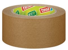 Tesa Balicí páska PAPER ecoLogo, papírová, odolná, světle hnědá, 50m:50mm