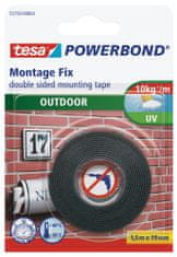 Tesa Powerbond Montážní oboustranná pěnová páska pro exteriér, bílá, 1,5m:19mm