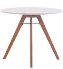 BHM Germany Jídelní stůl Alter, 90 cm, přírodní dřevo / bílá