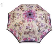 Kraftika 1ks 1 růžová střední dámský vystřelovací deštník světové