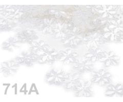 Kraftika 10g transparent flitry 15mm květy lesklé, a glitry