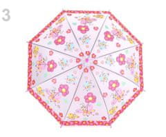 Kraftika 1ks růžová motýl dětský deštník s píšťalkou, princezna