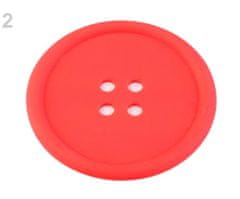Kraftika 2ks červená sv. silikonová podložka knoflík 9cm