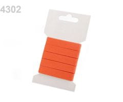Kraftika 1kar oranžová keprovka na kartě šíře 10mm