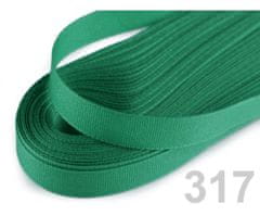 Kraftika 10m zelená smaragdová stuha taftová šíře 9mm
