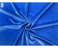Kraftika 1m 8 modrá safírová elastický samet, samet, koženka