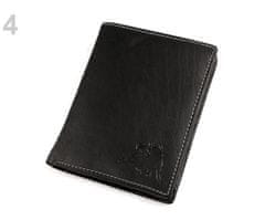 Kraftika 1ks (306) černá peněženka pánská kožená, kožené peněženky