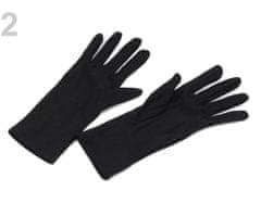 Kraftika 12pár 22-23cm černá společenské rukavice dámské
