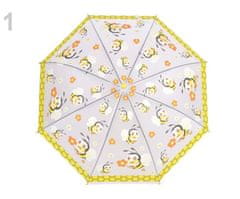 Kraftika 1ks žlutá včelka dětský deštník s píšťalkou, princezna