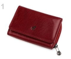 Kraftika 1ks 1 červená tmavá dámská peněženka cosset kožená