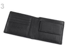 Kraftika 1ks 3 černá pánská peněženka kožená v krabičce