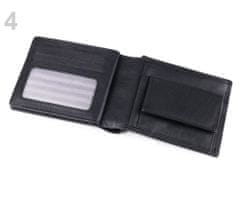 Kraftika 1ks 4 (855) černá pánská peněženka kožená v krabičce