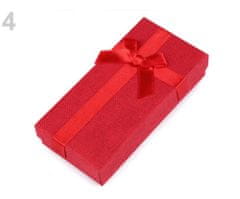 Kraftika 1ks červená krabička na šperky 7x14cm, krabice krabičky