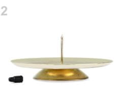 Kraftika 1ks zlatá sv. stolní svícen 7,5cm, svícny a aromalampy