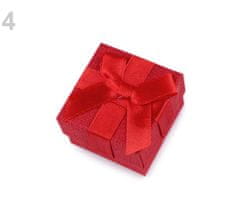 Kraftika 1ks červená krabička na šperky 5x5cm, krabice krabičky