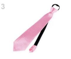 Kraftika 1ks růžová sv. saténová párty kravata jednobarevná