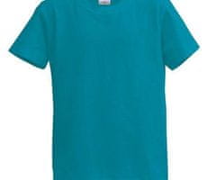 Lambeste Dětské tričko krátký rukáv m - tyrkys (10-11 let)
