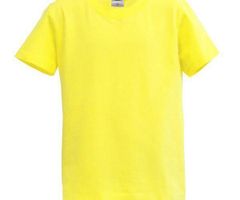 Lambeste Dětské tričko krátký rukáv m - citron (10-11 let)