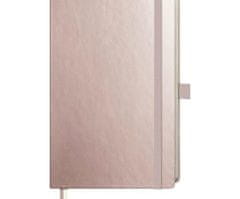 Brunnen Zápisník tečkovaný 19,5x12,5cm metalický růžový,